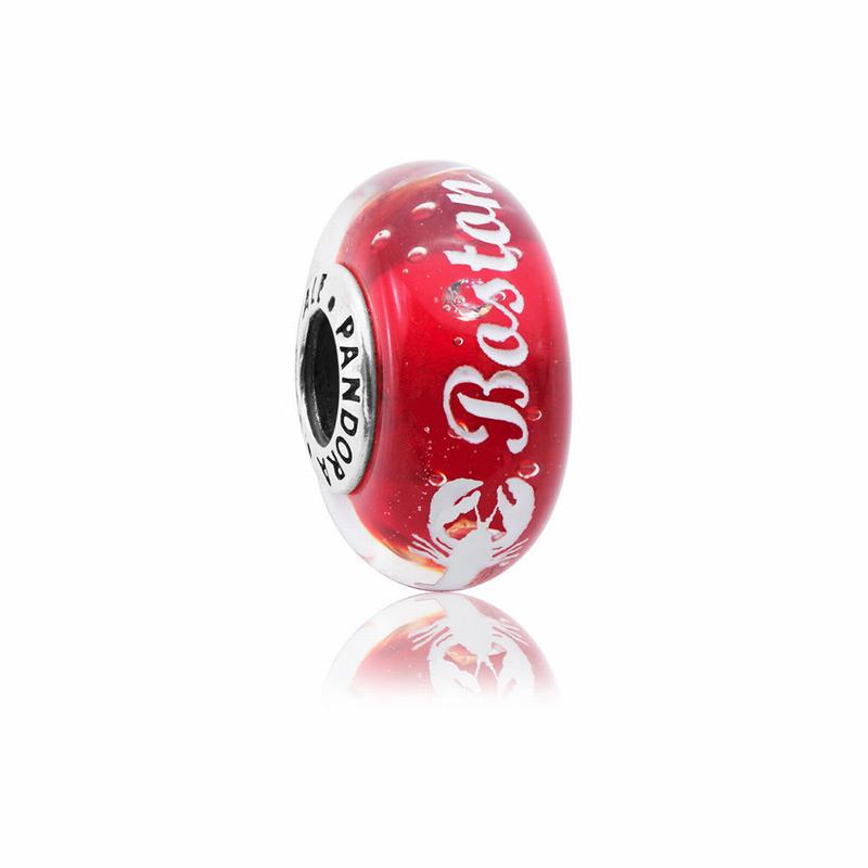 Pandora Boston Lobster Murano Charm Silver Egypt MR1245798